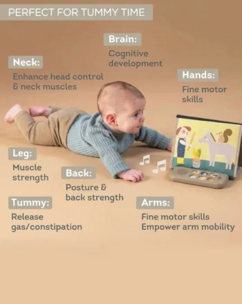 Zvučna tummy time knjiga Taf Toys