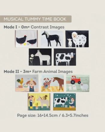 Zvučna tummy time knjiga Taf Toys